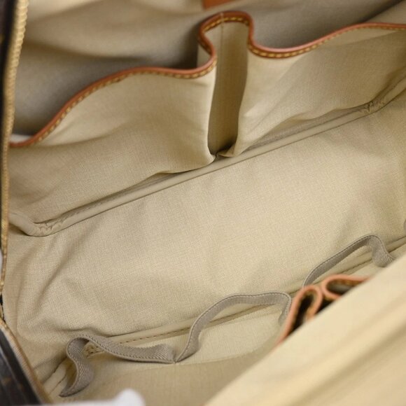 LOUIS VUITTON LV Logo Deauville Hand Bag Monogram Leather Brown M47270 30FC110 - Picture 10 of 15